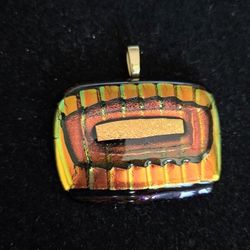 Dichroic Fided Glass Pendant 