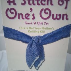 A Stitch Of One's Own Knitting Book &  Kit for Beginners  