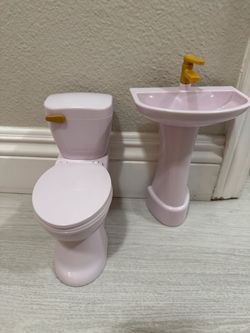 Our Generation Doll Shower, Sink and Toilet