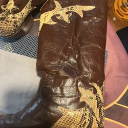 Justin Vintage Python, Snake Skin boots designed by Beverly Fieldman $200. They were 350.