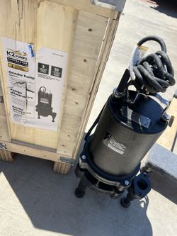 NEW K2 Grinder 2 HP Sewage Sump Pump Cast Iron Contractor Series