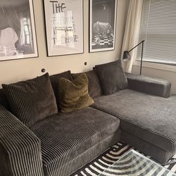 Corduroy sectional MOVING SO OFFER