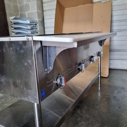 4 Well Natural GAS hot Food Steam Table