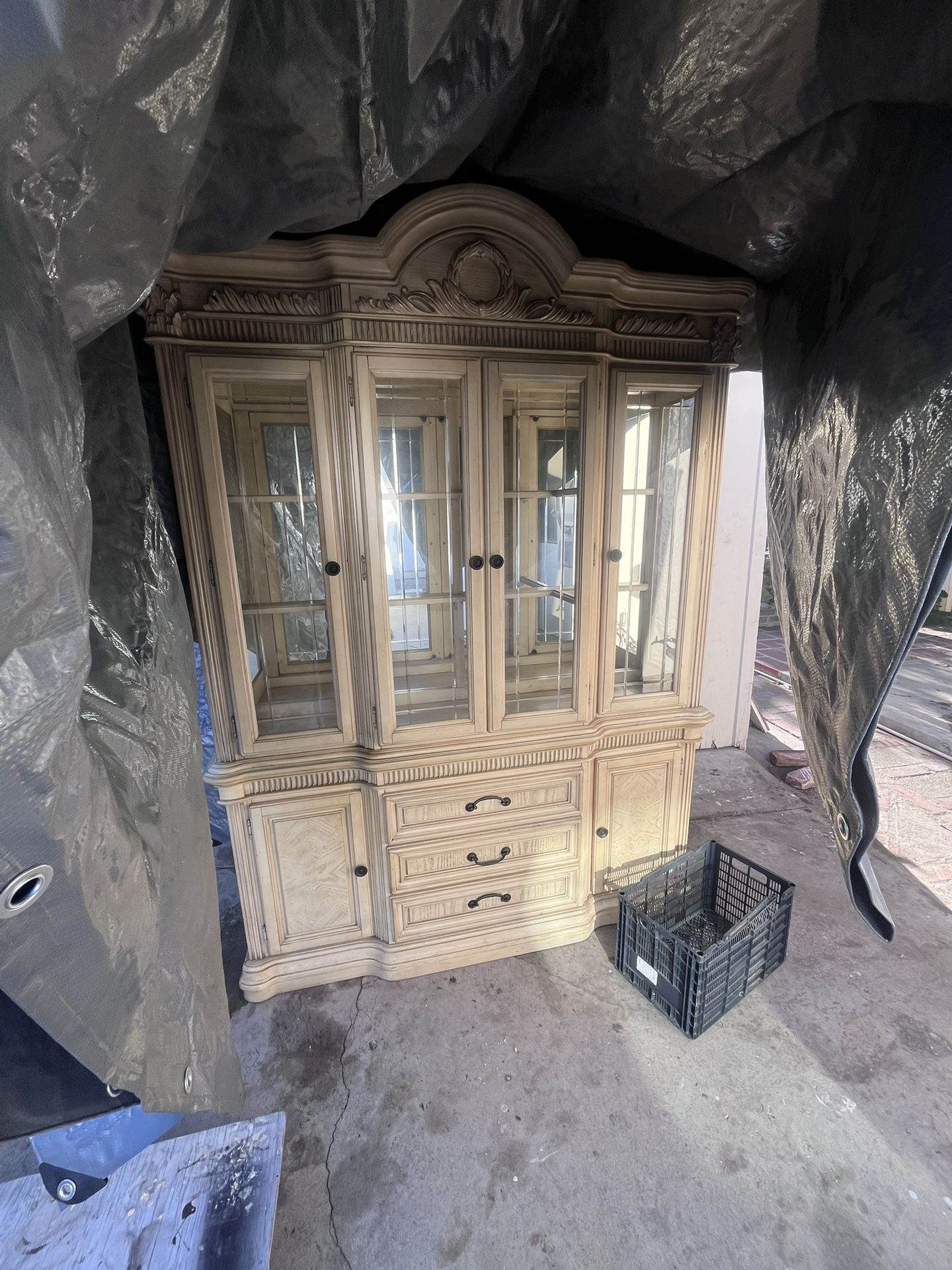 Vintage House Mirror Cabinet/Dresser