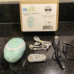 Womb Music Baby Heartbeat Monitor with 2 Earbuds, audio splitter, USB Cable 