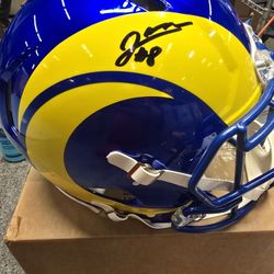 Rams Authenticated Autograph Helmet Jered Verse
