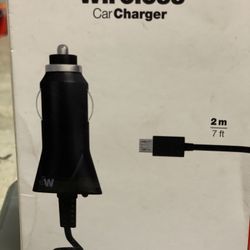 Just Wireless Car Charger(7 Ft Cable) For Samsung, LG, HTC, Motorola, BlackBerry