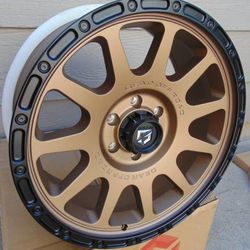 New Satin Bronze/Black 20X9 Gear Offroad Rims *6X5.5* *CHEVY* GMC* *TOYOTA TACOMA* *+18MM Offset*