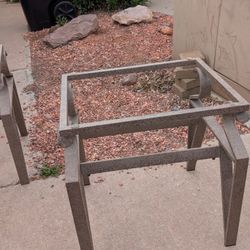 2 End Tables No Glass 