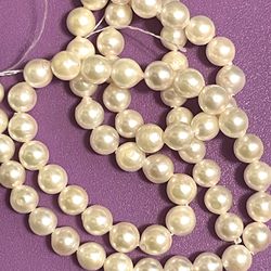 Lovely Strand Of 6mm Pearls