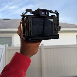 Canon M50 Mark II W/ Kit Lens, ND Filter, Cage, & 2 Batteries