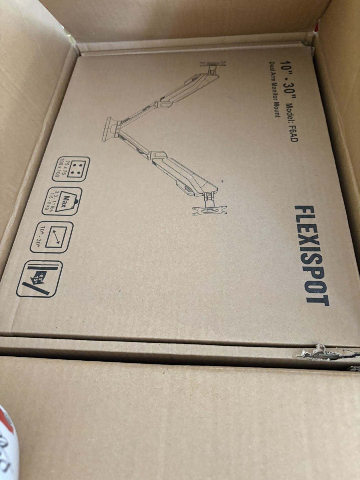 Flexi Spot Dual Arm Monitor Mount