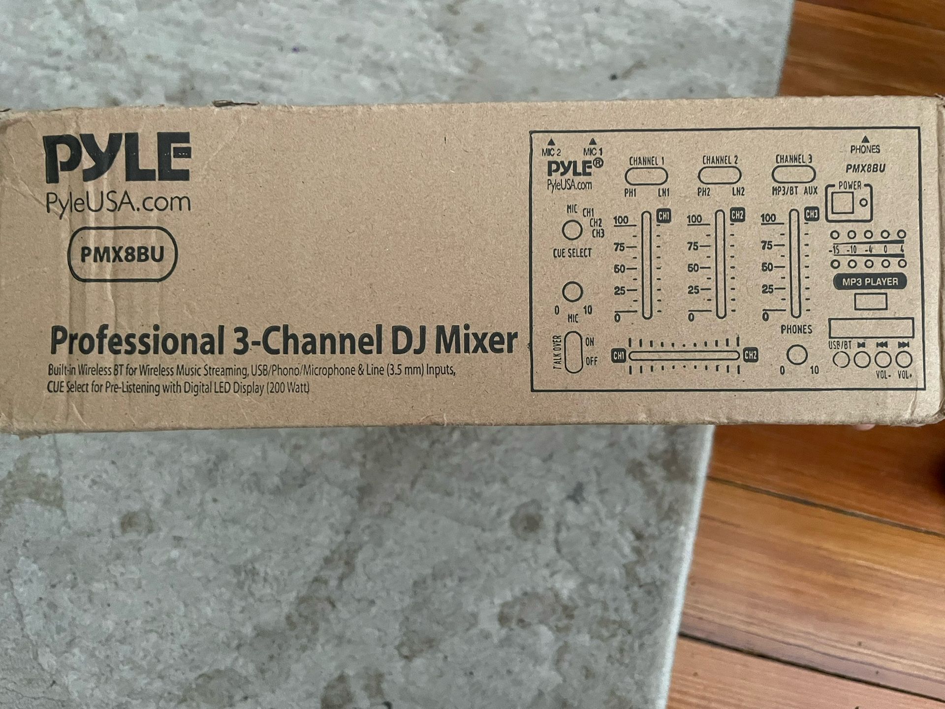Pyle Professional 3-Channel Dj Mixer