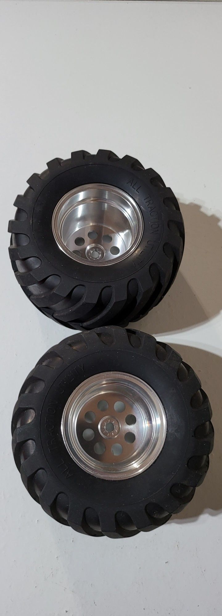 Team Associates Rc10 Clodbuster Aluminum Wheels 12 Hex