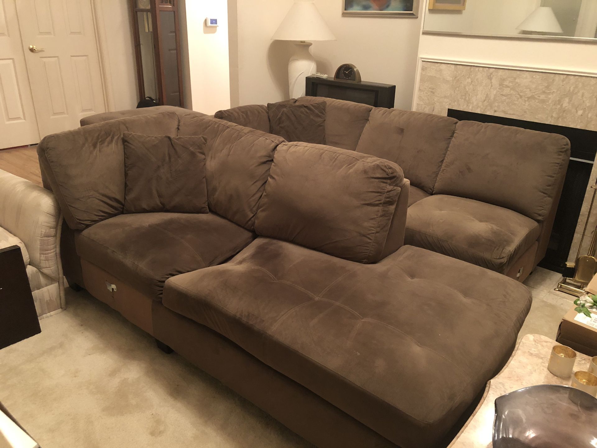 Couch and ottoman set