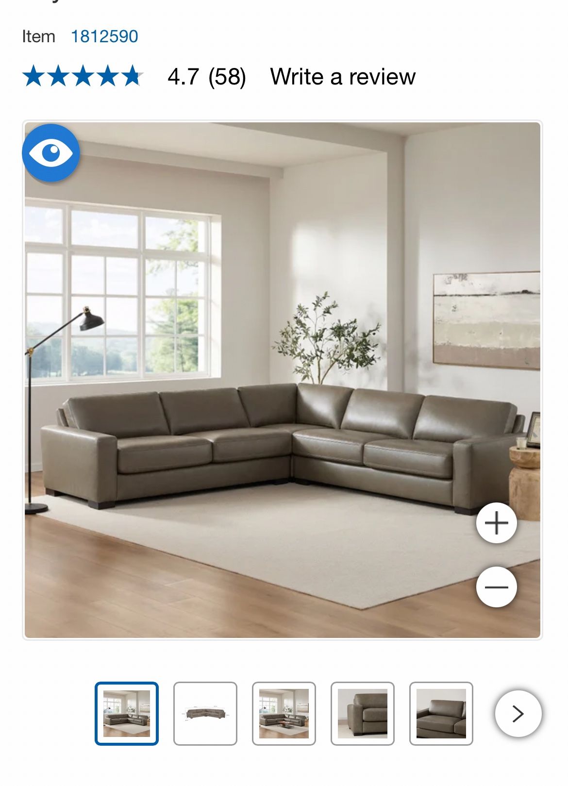 Tayler Leather Sectional