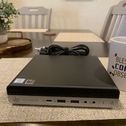 HP 8th Gen i7 6 Core Micro tower with 16GB Ram and 512GB SSD