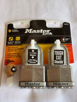 Master Lock 2 pk heavy duty security locks