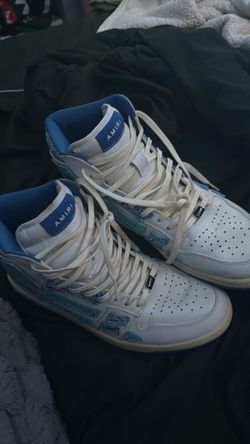 Amiri High-Top Sneakers White Blue