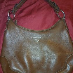 Prada Vitello Daino Leather Handbag 