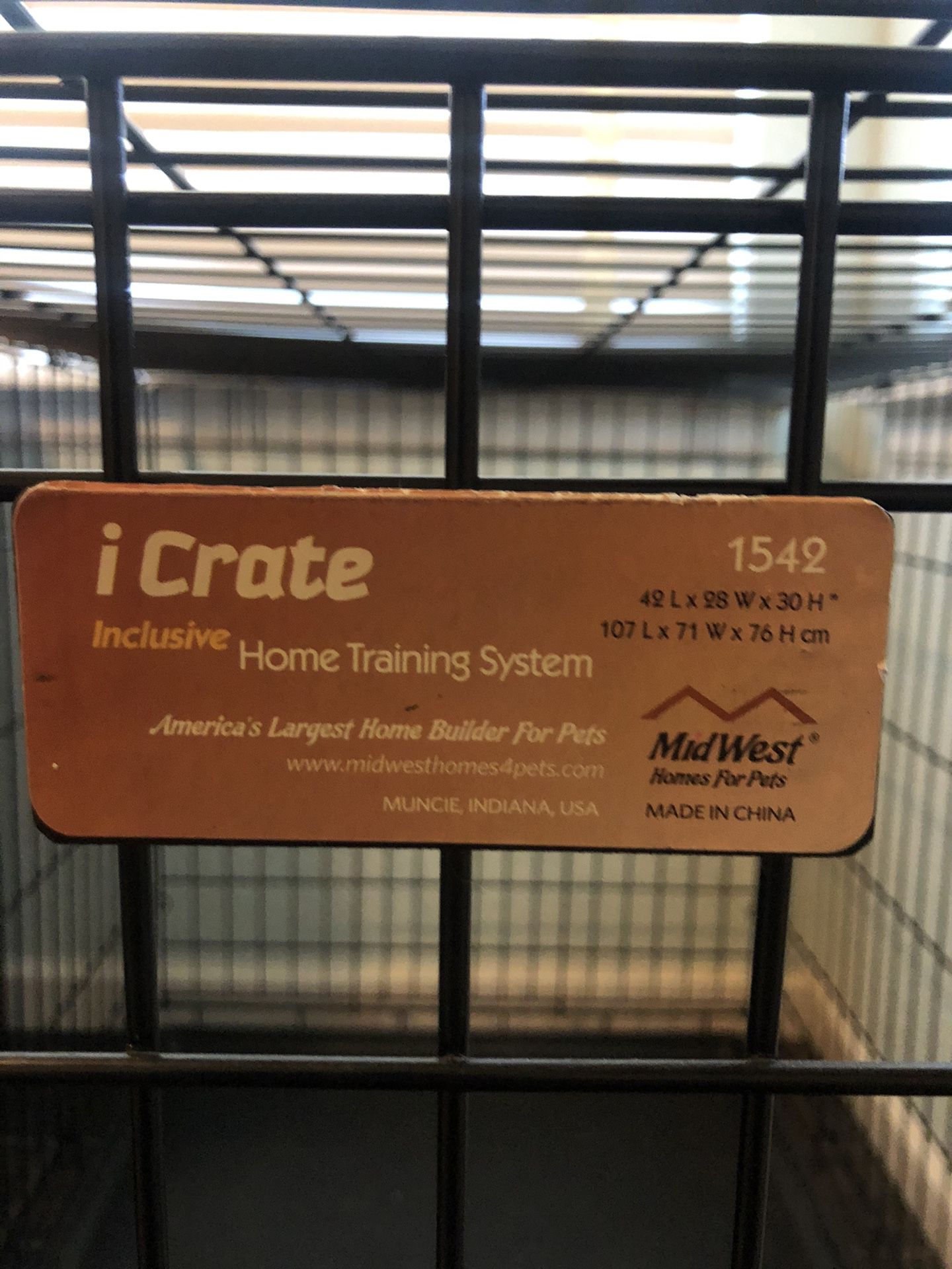 XL iCrate dog crate- 42x28x30- great condition