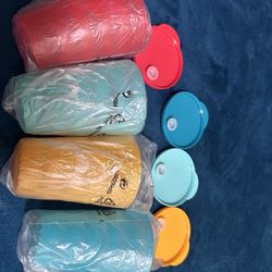 Tupperware Tumblers W/Lids 4ct