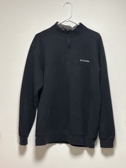 Columbia Black Fleece 1/4 Zip Pullover Jacket Men’s Size XL