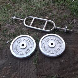 Weights And Bar Excellent Condition