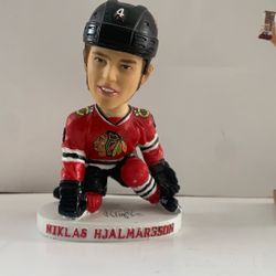 Chicago Blackhawks Niklas HjalmRsson  Bobble ahead 