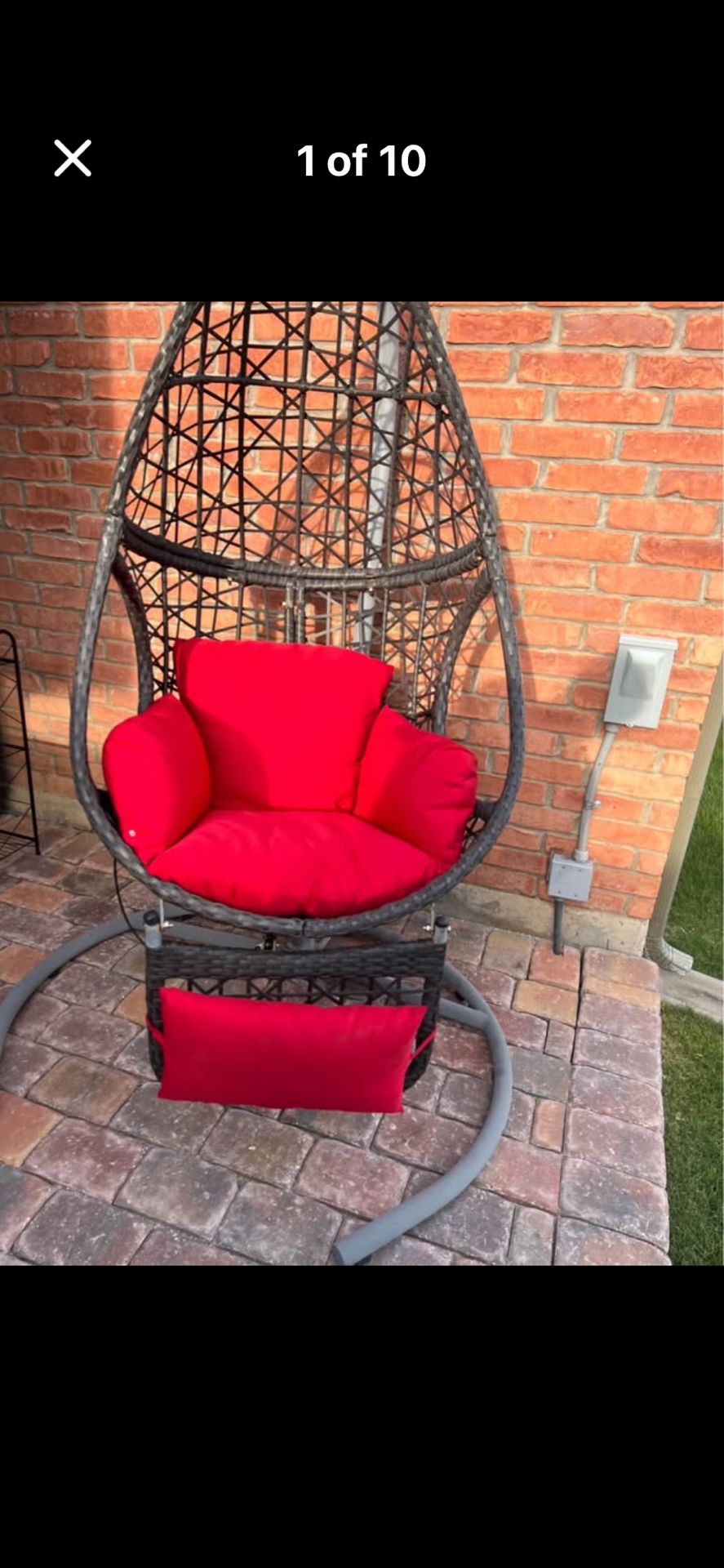 Egg swing chair. $195