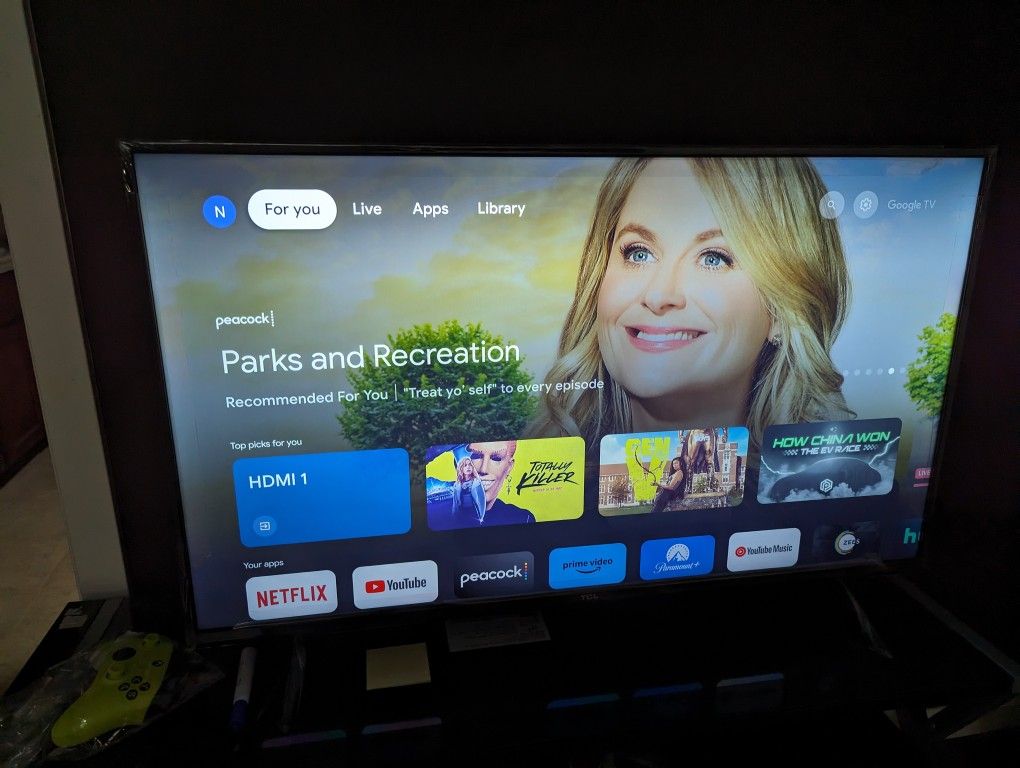 Gently Used TCL 43 Inch 4K Google TV