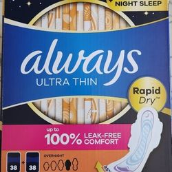 Always Ultra Thin Pads, 76 ct