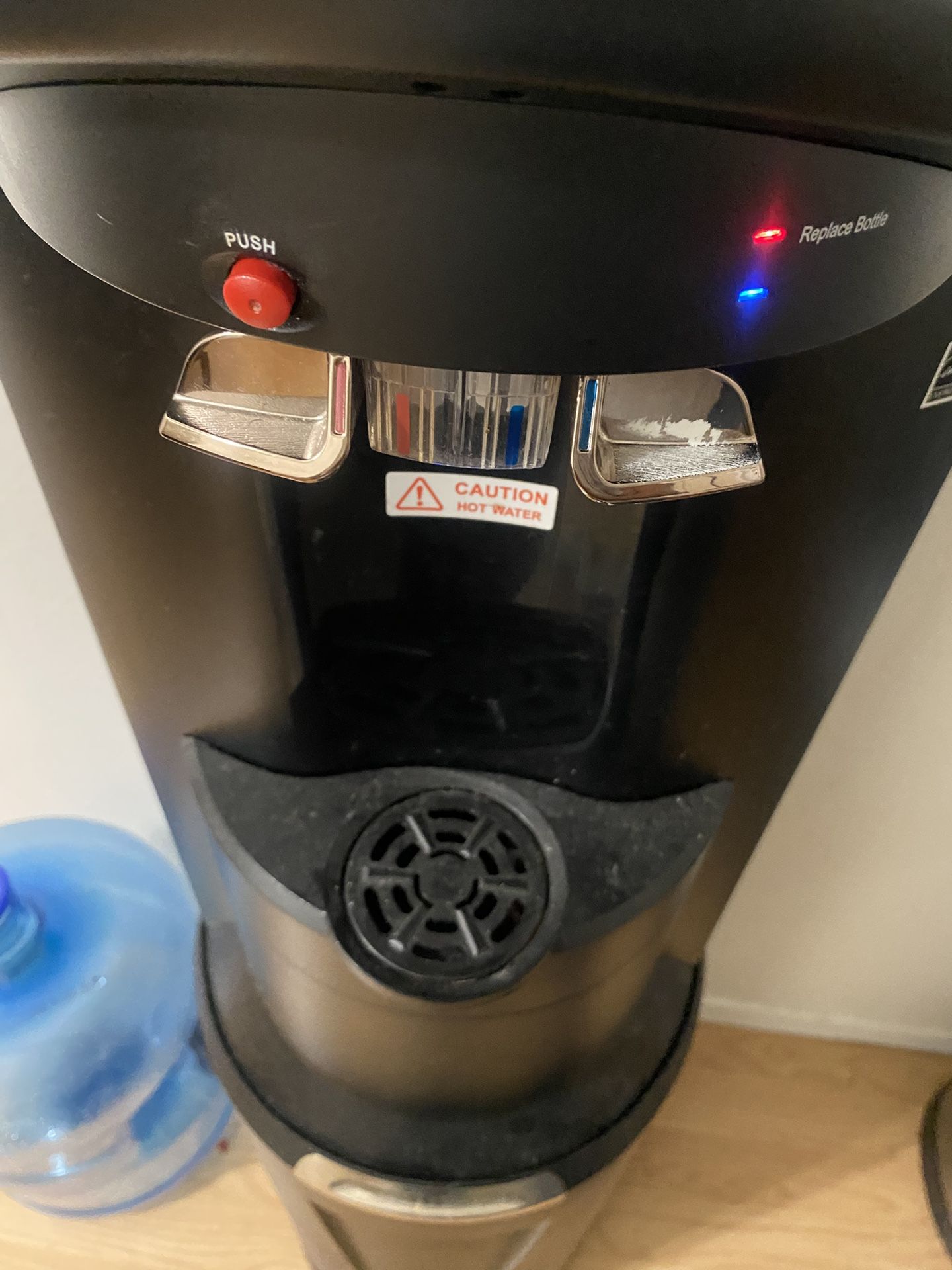 Black, Hot/Cold Water Dispenser