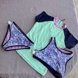 3 Piece Girl Bathing Suit 10-12