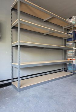 5 Tier Boltless Shelving 96 in W x 18 in D Warehouse Garage Storage Container Shed Rack Delivery Available