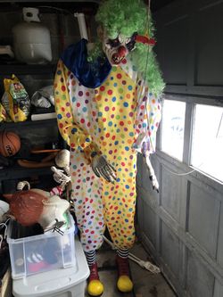 Life Size Clown Halloween Prop
