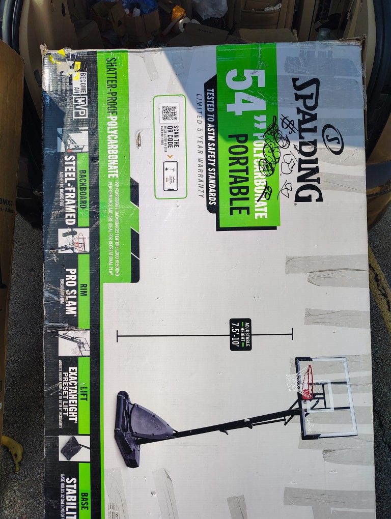 54" Portable Basketball Hoop