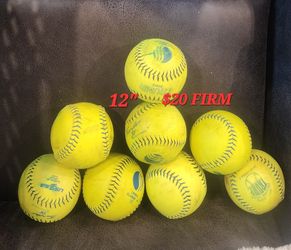 Eight 12" softballs