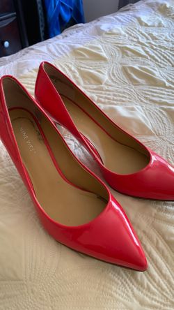 Red/orange Nine west heels