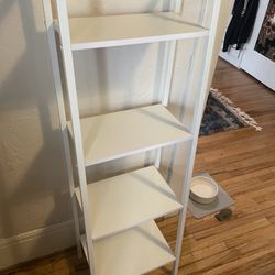 White Metal Shelving 