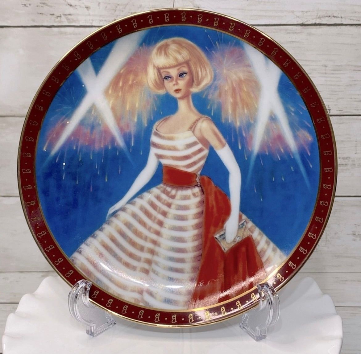 VTG Danbury Mint Barbie Holiday Dance Collectors Plate