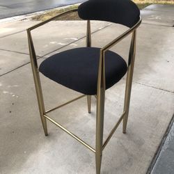 Gold Leg Barstools 2pcs