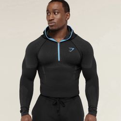 Gymshark Onyx V5 Hoodie Blue 
