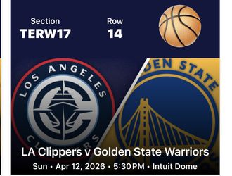 Clippers Vs. Warriors