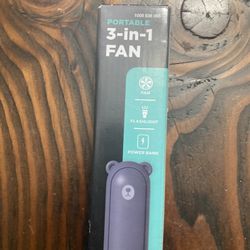Portable Fan And Flashlight