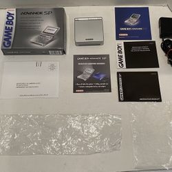 Platinum Nintendo Game Boy Advance SP Model AGS-001