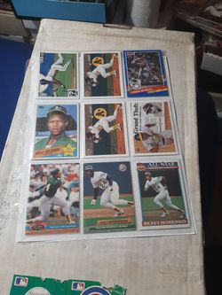 18 Oakland A Baseball Cards