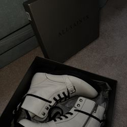 Women’s All Saints White Combat Boot 