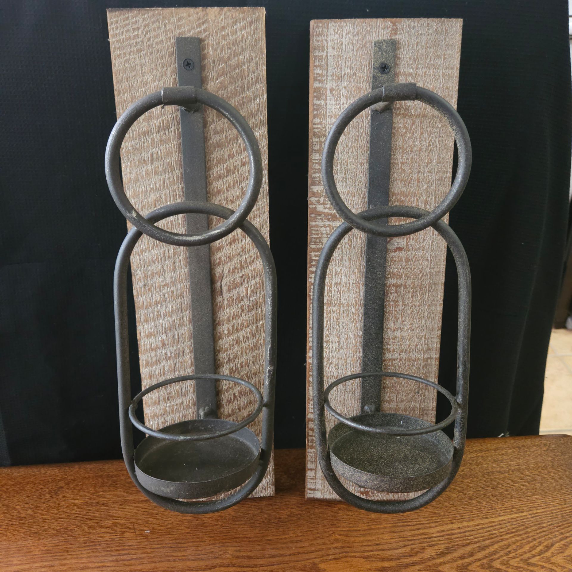 Wall sconce candle holders