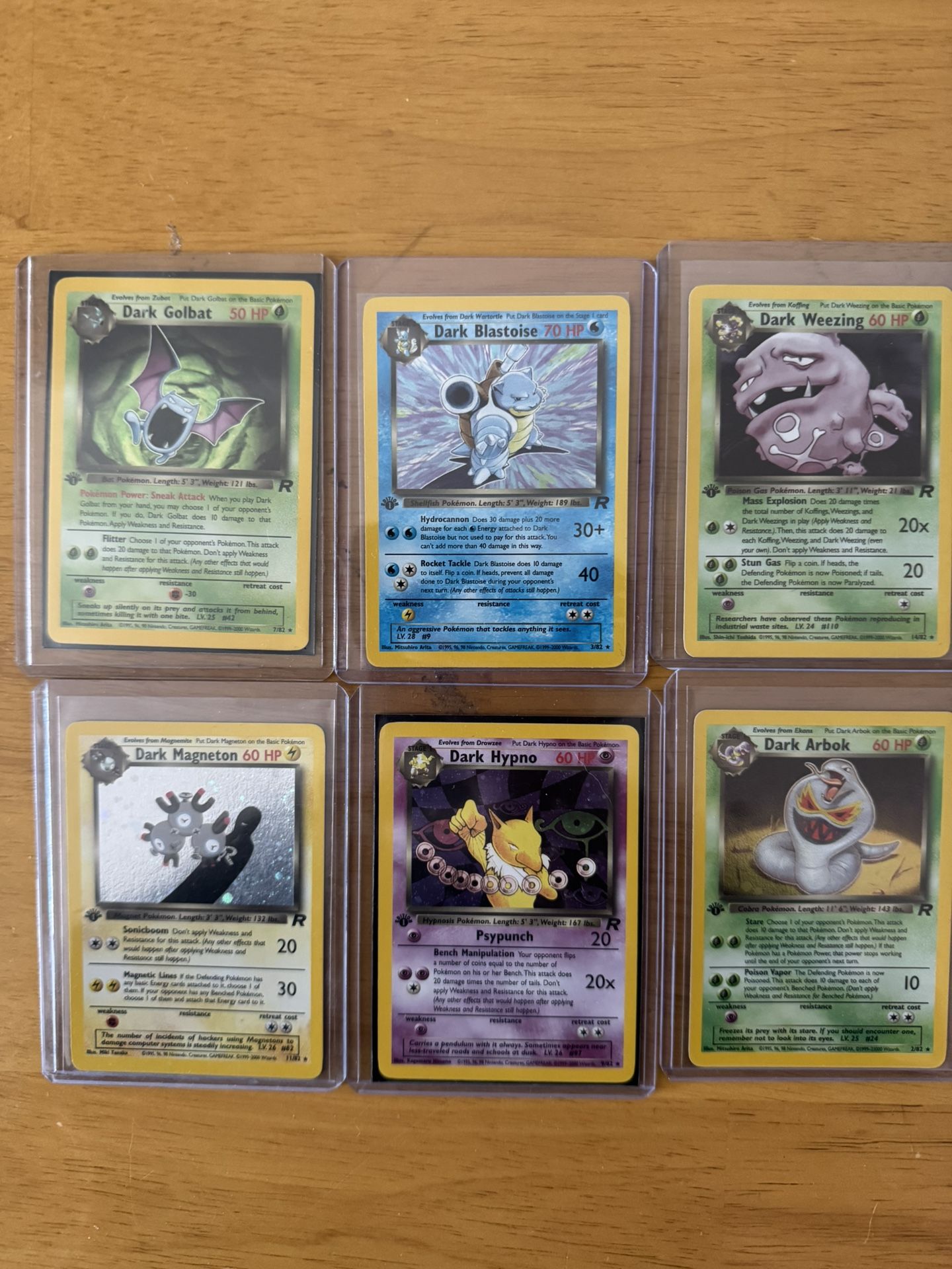 Team Rocket 1st Edition holo Lot - Dark Blastoise And Others